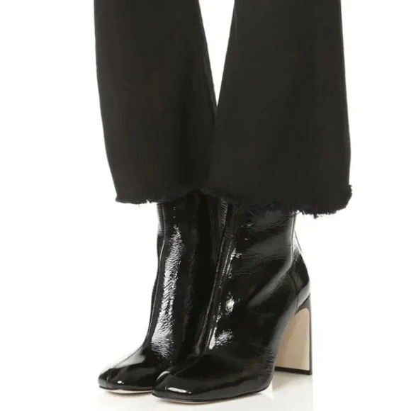 Rag & Bone Ellis Black Patent Leather Ankle Boots Size 35 - Picture 15 of 15